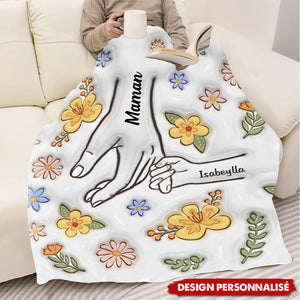 Le Lien d’Amour Éternel – Couverture Famille avec Prénoms Personnalisés