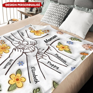 Le Lien d’Amour Éternel – Couverture Famille avec Prénoms Personnalisés