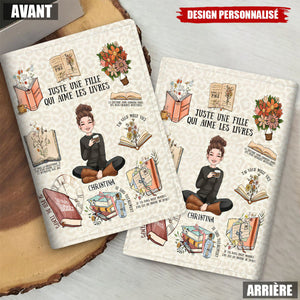 Porte-Passeport Personnalisé – Juste une Fille qui Aime les Livres