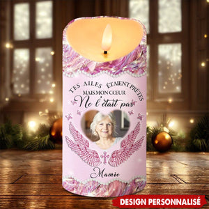 Bougie LED Personnalisée - Hommage Émotionnel pour proche