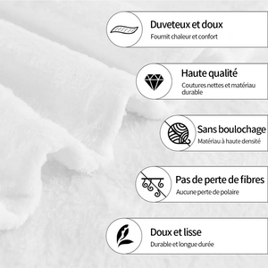 Couverture Bébé Personnalisée Douce à Motifs Floraux avec Prénom et Château