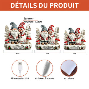 Boîte Lumineuse "Vieillir Ensemble" - Cadeau d’Amour Personnalisé