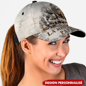 Casquette Personnalisée "La Meute de Papa" – Design Loup Unique