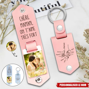 Porte-clés personnalisé pour Maman– Nom personnalisé avec photo