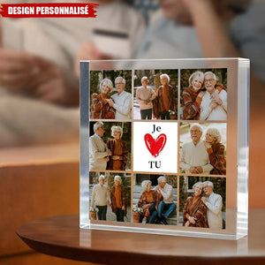 Plaque Acrylique Personnalisée avec Photos – Cadeau d'Amour Unique