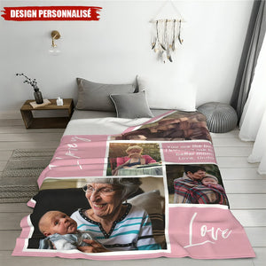 Personnalisez votre couverture-- Cadeau d'Amour pour Maman et Mamie