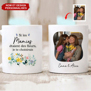 Mug Personnalisé pour Mamie – Cadeau avec Photo et Message Personnalisé