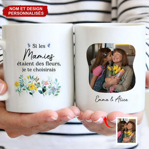 Mug Personnalisé pour Mamie – Cadeau avec Photo et Message Personnalisé