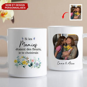 Mug Personnalisé pour Mamie – Cadeau avec Photo et Message Personnalisé