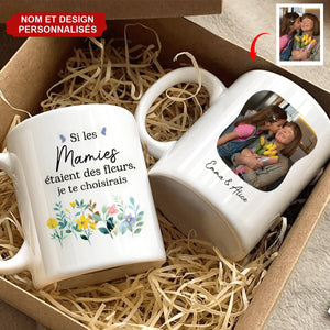 Mug Personnalisé pour Mamie – Cadeau avec Photo et Message Personnalisé