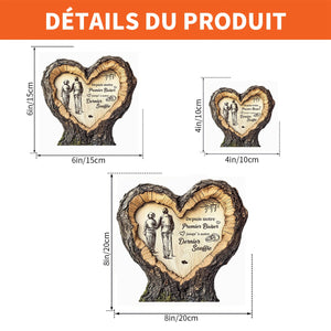 Plaque Acrylique Carrée Personnalisée - Cadeau Personnalisé pour Couple