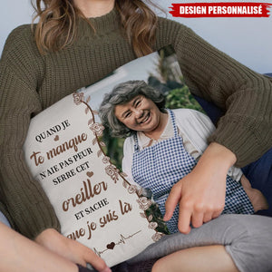 Coussin Personnalisé avec Photo - Cadeau en mémoire d’un être cher