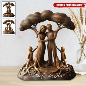 Plaque Acrylique Personnalisée – Famille sous l’Arbre de Vie