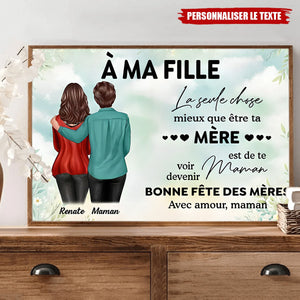 Tableau Personnalisé Pour Fille – Cadeau Touchant de Maman pour la Fête des Mères