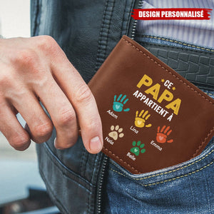 Portefeuille Personnalisé -Ce Papa Appartient à Ses Amours