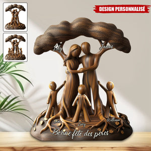 Plaque Acrylique Personnalisée – Famille sous l’Arbre de Vie