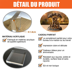 Plaque Acrylique Personnalisée – Famille sous l’Arbre de Vie