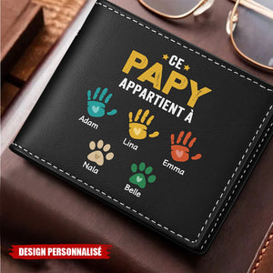 Portefeuille Personnalisé -Ce Papa Appartient à Ses Amours
