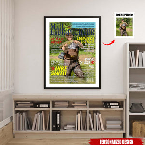 Affiche Personnalisée Style Magazine – Meilleur Pêcheur de l’Année