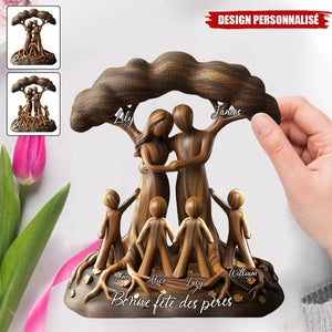 Plaque Acrylique Personnalisée – Famille sous l’Arbre de Vie