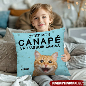 Coussin Personnalisé Chien & Chat - Cadeau pour Propriétaires et Amoureux des Animaux