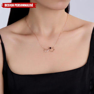 Collier Infini Personnalisé avec Photo – Symbole d’Amour Éternel et Cadeau Souvenir Unique