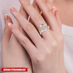 Bague Personnalisée en Forme de Rose – Cadeau Unique pour Elle