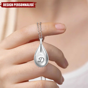 Collier Urne Personnalisé en Forme de Petite Goutte - Cadeau Émotionnel et Élégant