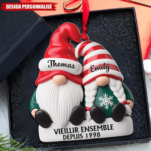 Décoration de Noël Couple Personnalisée - Vieillir Ensemble