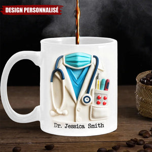 Mug Personnalisé pour Médecin - Cadeau Unique pour Docteur, Infirmier ou Étudiant en Médecine
