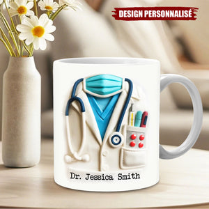 Mug Personnalisé pour Médecin - Cadeau Unique pour Docteur, Infirmier ou Étudiant en Médecine