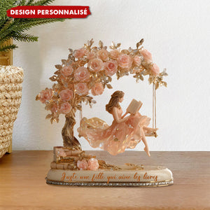 Plaque Acrylique Personnalisée - Juste une Fille qui Aime les Livres