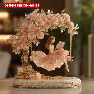 Plaque Acrylique Personnalisée - Juste une Fille qui Aime les Livres