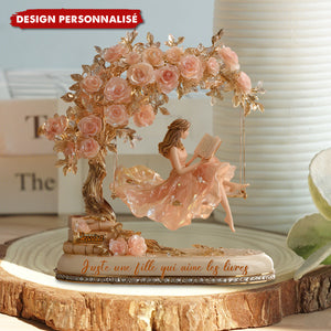 Plaque Acrylique Personnalisée - Juste une Fille qui Aime les Livres