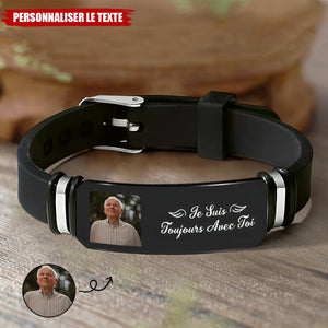 Bracelet Souvenir Personnalisé avec Photo – Je Suis Toujours Avec Toi