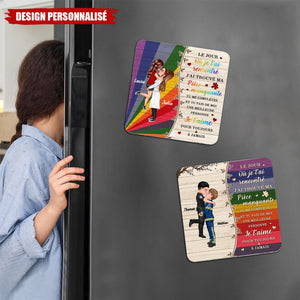 Aimants de Réfrigérateur en Acrylique Personnalisés – Cadeau Romantique et Unique