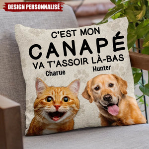 Coussin Personnalisé Chien & Chat - Cadeau pour Propriétaires et Amoureux des Animaux