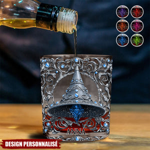 Verre à Whisky Personnalisé – Chapeau de Sorcière Magique