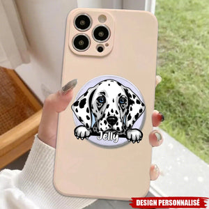 Support de Téléphone Personnalisé avec Portrait de Chien - Cadeau Unique pour Amoureux des Animaux