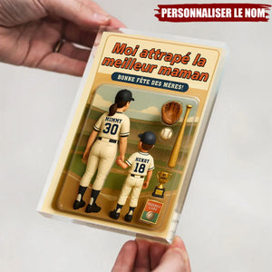 Cadeau Personnalisé Fête des Mères – Figurine "J’ai attrapé la meilleure maman"