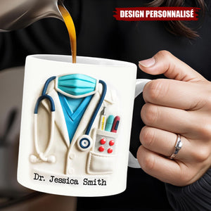 Mug Personnalisé pour Médecin - Cadeau Unique pour Docteur, Infirmier ou Étudiant en Médecine