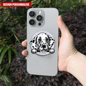 Support de Téléphone Personnalisé avec Portrait de Chien - Cadeau Unique pour Amoureux des Animaux