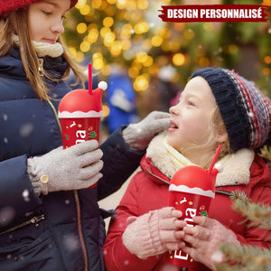 Gobelet de Noël Personnalisé pour Enfant - Cadeau Festif et Unique