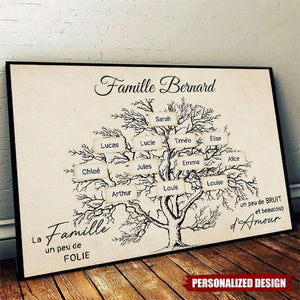 Affiche Familiale Personnalisée - Célébrez l’Histoire et l’Amour de Votre Famille