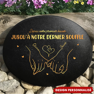Galet Personnalisé Imprimé – Cadeau Romantique Gravé pour Couple