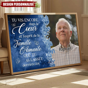 Affiche Commémoratif Personnalisé – Tu vis encore dans nos cœurs