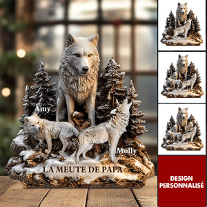 Plaque Acrylique Personnalisée - La Meute de Papa
