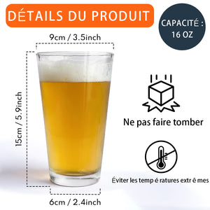 Pour Papa, la Raison pour Laquelle Tu Bois Verre à bière personnalisé- Cadeau de fête des pères pour papa