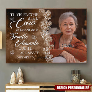 Affiche Commémoratif Personnalisé – Tu vis encore dans nos cœurs