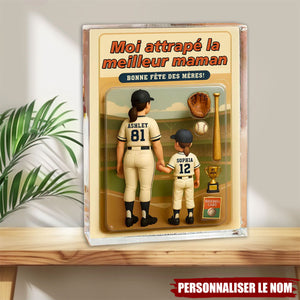 Cadeau Personnalisé Fête des Mères – Figurine "J’ai attrapé la meilleure maman"